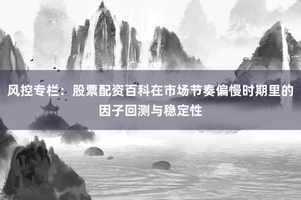 风控专栏：股票配资百科在市场节奏偏慢时期里的因子回测与稳定性